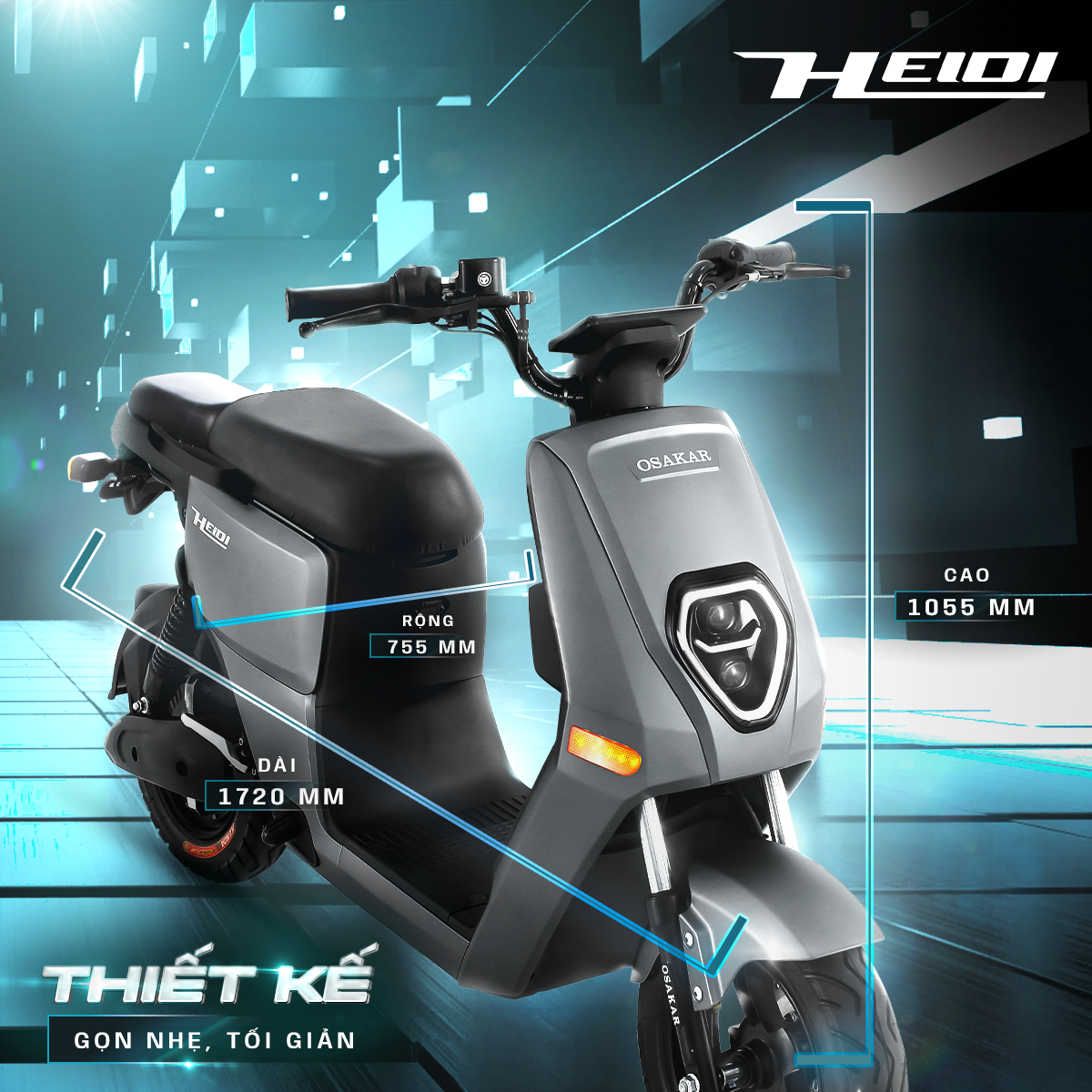 Heidi Osakar và công nghệ NFC: Xe điện nhỏ bé mở khóa tương lai thông minh